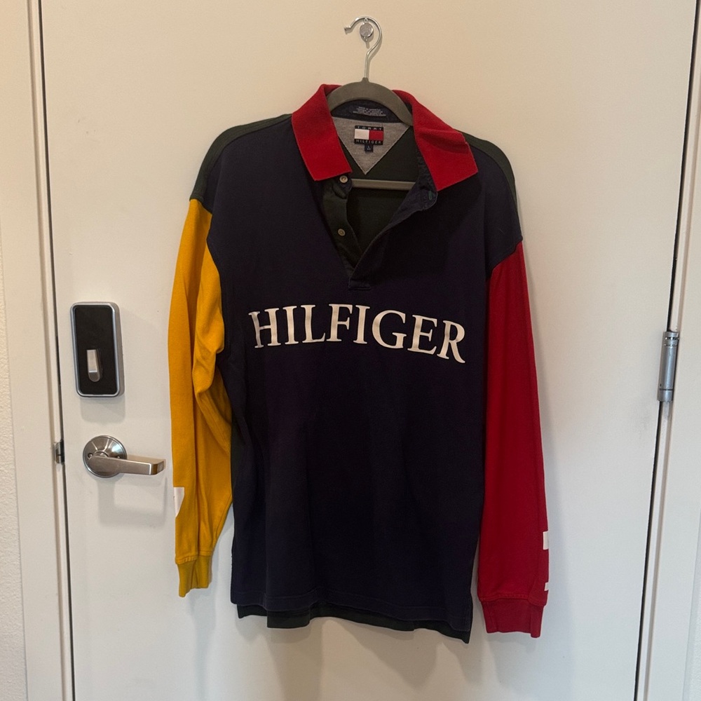 Vintage Tommy Hilfiger Multicolor Rugby Shirt